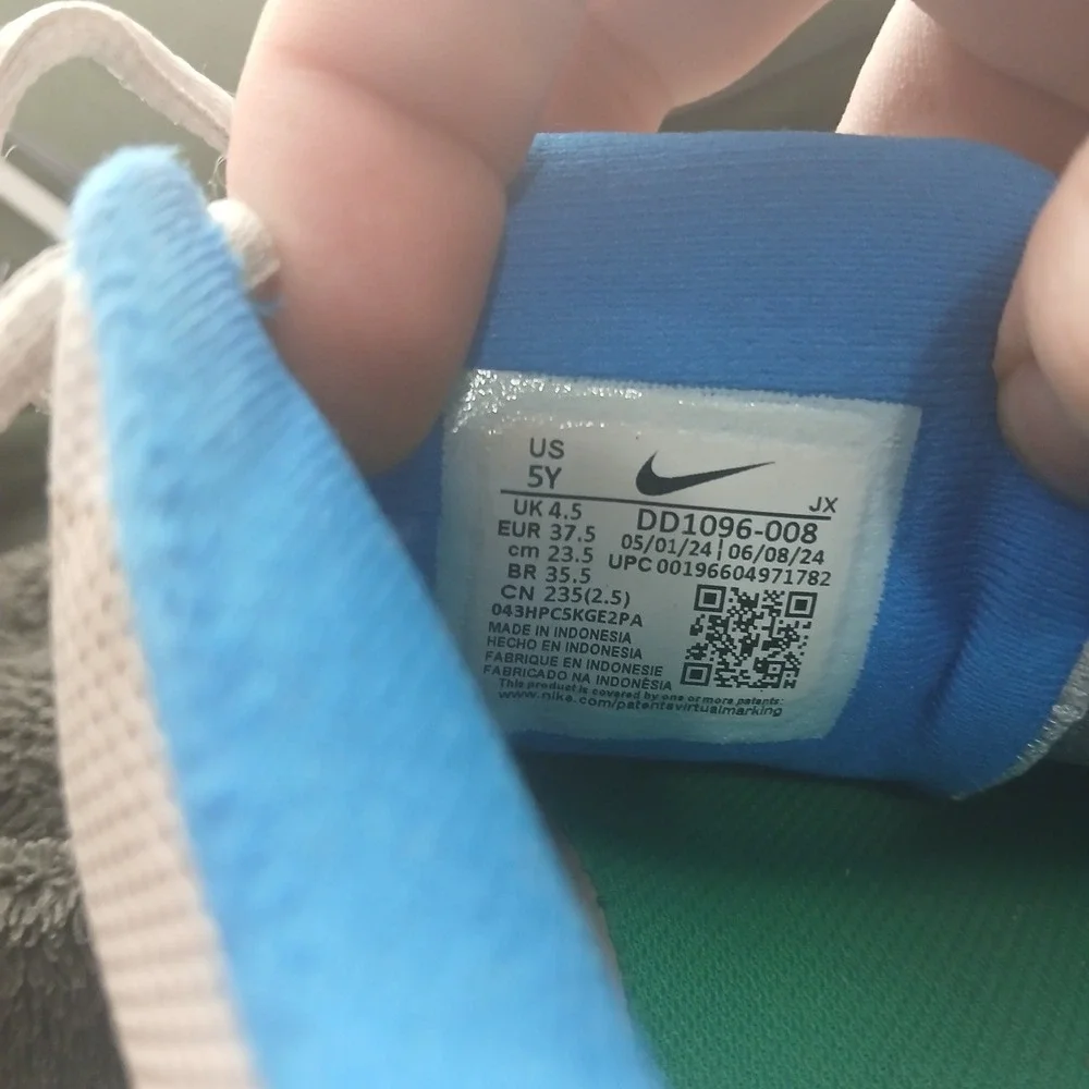 Nike Revolution 6 Next‎ Nature 5Y Grey Blue Running Shoes DD1096-008 Athletic